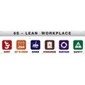 Accuform SAFETY BANNERS 6S LEAN WORKPLACE  SORT MBR987 MBR987